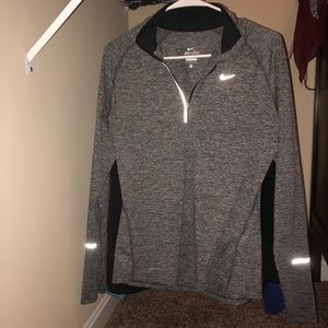 Grey quarter Zip